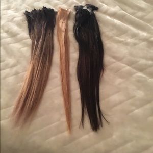 Salon grade tape in hair extensions